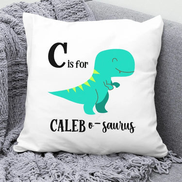 Custom Dinosaur Pillow - Child's Birthday or Christmas Name - DENMARY